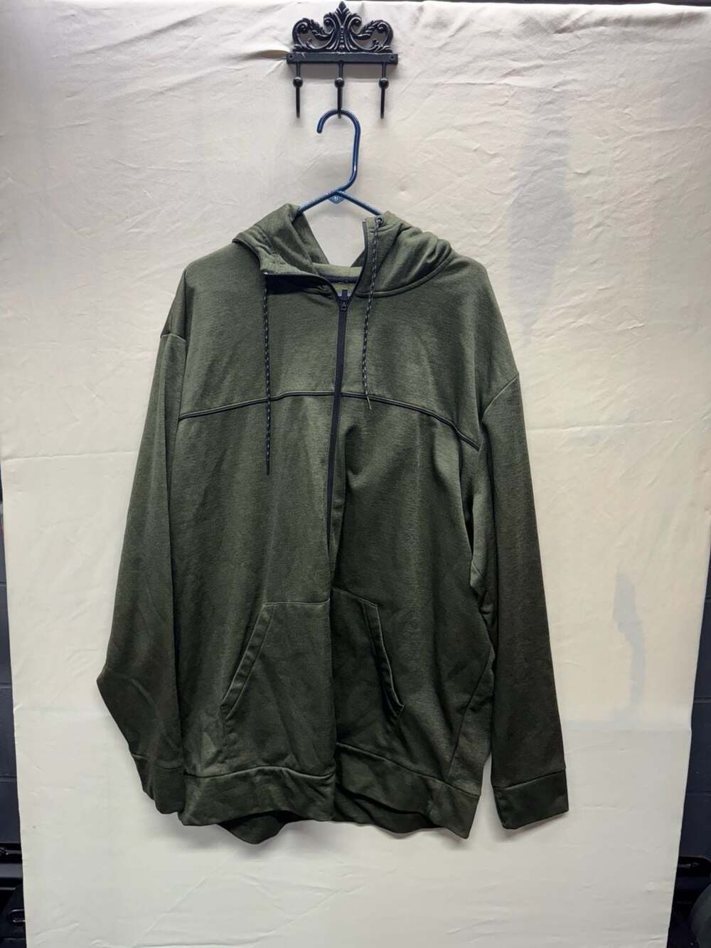 The Foundry Supply Co. Green Melange Full Zip Hoodie Size 3XLT